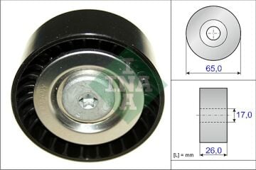 Mercedes W204 C218 W212 W447 V Kayış Gergi Rulmanı A6512000370