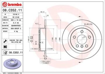 Bmw 1 Serisi F40 Fren Diski Arka Takım 34216799367