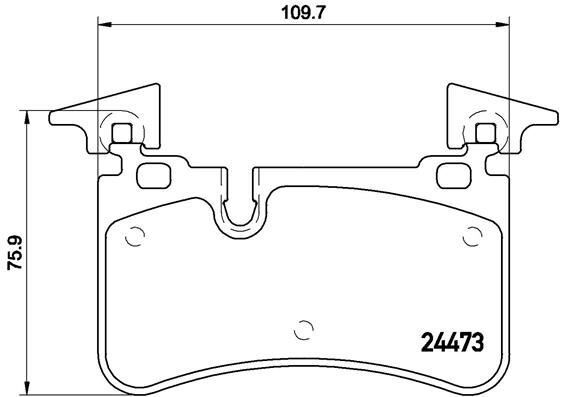 Mercedes C Serisi W204 C63 AMG Fren Balatası Arka A0044208520