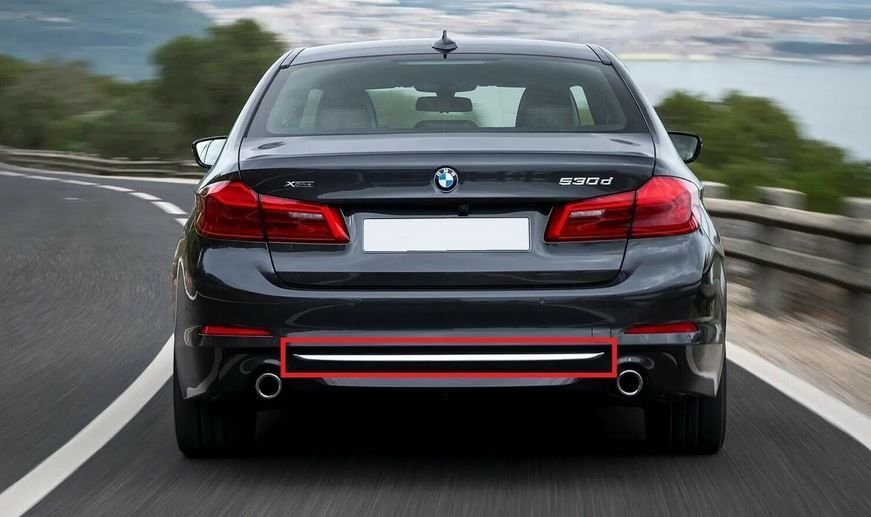 Bmw 5 Serisi G30 Arka Tampon Alt Çıta Krom 17- Orijinal 51127389971