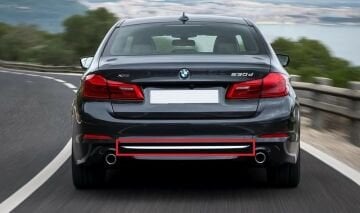 Bmw 5 Serisi G30 Arka Tampon Alt Çıta Krom 17- Orijinal 51127389971