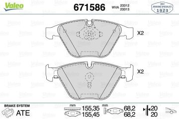 Bmw 5 Serisi E60 Fren Balatası Ön 34116794916