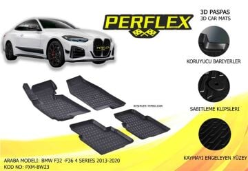 Bmw F32 F36 3D Mat Paspas Takımı 2013-2020