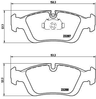 Bmw 3 Serisi E46 Fren Balatası Ön 34116761244