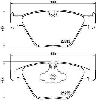 Bmw 3 Serisi E90 E92 Fren Balatası Ön 34116780711