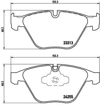Bmw 3 Serisi E90 E92 Fren Balatası Ön 34116780711