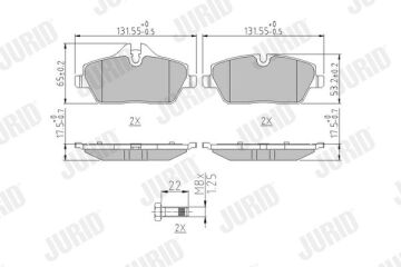 Bmw 2 Serisi F45 F46 Fren Balatası Ön 34106884263