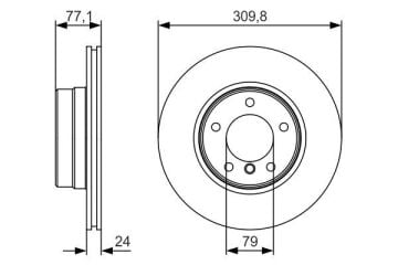 Bmw 5 Serisi E60 Disk Ön Takım 310mm 34116764021