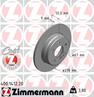 Mercedes C Serisi W202 W203 CLK C208 C209 E Serisi W210 Fren Diski Arka A2034230112