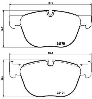 Bmw X5 E70 F15 X6 E71 F16 Fren Balatası Ön 34116852253