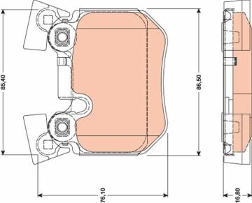Bmw E90 E92 Fren Balatası Arka 34216791421