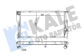 Bmw 3 Serisi E90 E92 E93 Motor Su Radyatörü N47 N57 M57 17117788903