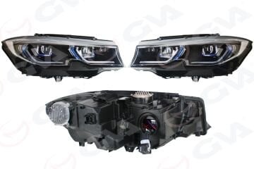 Bmw 3 Serisi G20 Komple Sağ Sol Far Takım Beyinleri Üzerinde Set 63118496161
