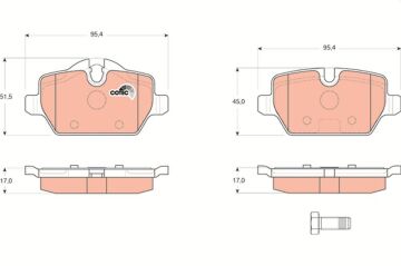 Bmw 3 Serisi E90 E92 Fren Balatası Arka 34216788183