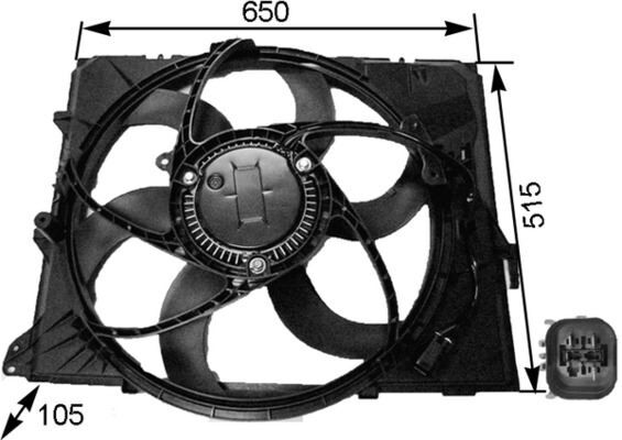 Bmw 3 Serisi E90 E92 E93 Fan Motoru N43 N45 N46 N52 17117590699
