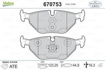 Bmw 3 Serisi E46 Fren Balatası Arka 34216778168