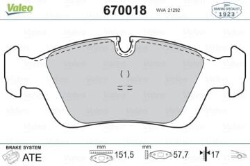 Bmw 3 Serisi E46 Fren Balatası Ön 34116761244