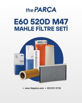 Bmw 5 Serisi E60 520d M47 Periyodik Filtre Bakım Seti Mahle Marka