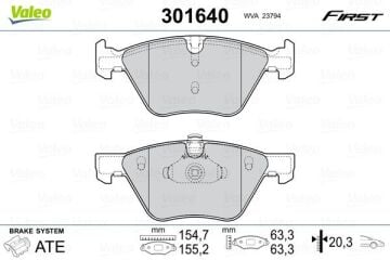 Bmw 3 Serisi E90 E92 E93 5 Serisi E60 F10 Fren Balatası Ön 34116763617