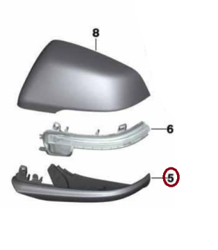 Bmw 2 Serisi F45 F46 Ayna Kapağı Alt Parçası Sağ Orijinal 51167391900