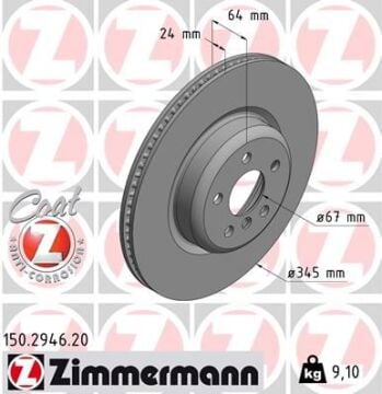 Bmw 3 Serisi G20 4 Serisi G22 5 Serisi G30 Fren Diski Arka 34216860925