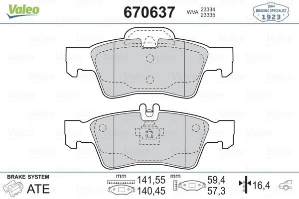 Mercedes E Serisi W211 W212 S Serisi W220 W221 Fren Balatası Arka A0054209320