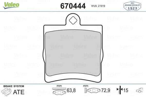 Mercedes Benz E Serisi W210 Fren Balatası Arka A0054201920