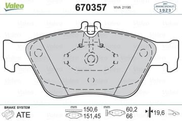 Mercedes Benz E Serisi W210 Fren Balatası Ön A0054204720