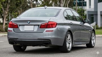 Bmw 5 Serisi F10 Arka Tampon M Tech 550 Tipi Dolu 2010-2016