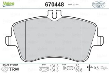 Mercedes C Serisi W203 Fren Balatası Ön A0054206220