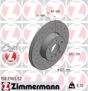 Bmw 3 Serisi G20 Fren Diski Ön Delikli 34106880060