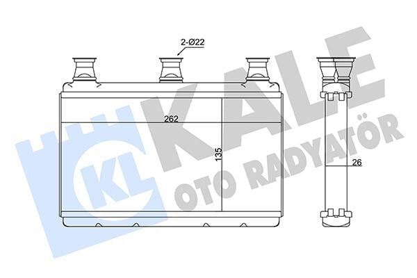 Bmw 5 Serisi E60 Kalorifer Radyatörü 64119159033