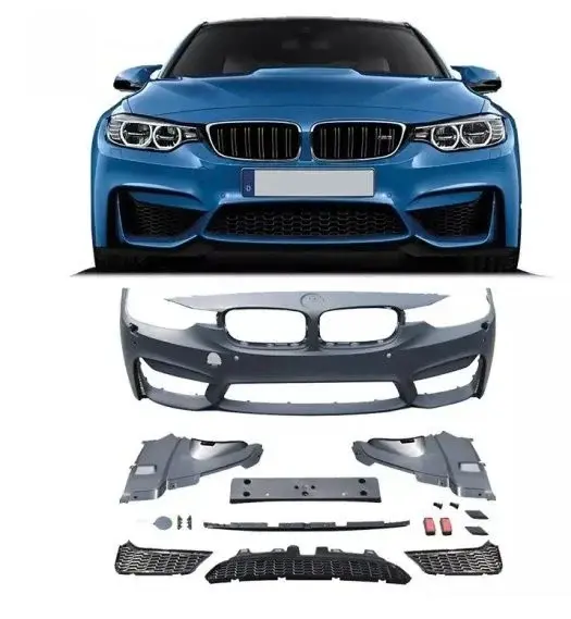 Bmw 3 Serisi F30 F80 Komple Dolu Ön Tampon Seti