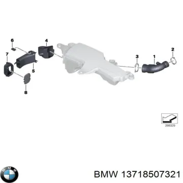 Bmw F20 F30 Temiz Hava Izgarası Orijinal 13718507321