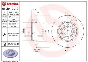 Skoda Octavia RS Arka Disk Takımı 1K0615601AA