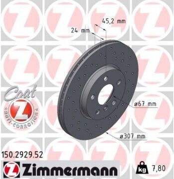 Bmw 1 Serisi F40 2 Serisi F44 F45 Fren Diski Ön Delikli Takım 34116799351