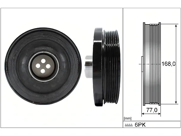 Bmw E81 E82 E90 E92 E60 Krank Kasnağı N47 N47N 11237823191
