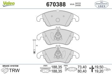 Mercedes C Serisi W204 E Serisi W212 W213 Fren Balatası Ön A0074207520