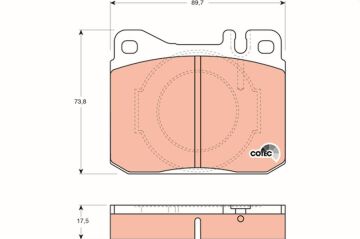 Mercedes C Serisi W202 Fren Balatası Ön A0004209820