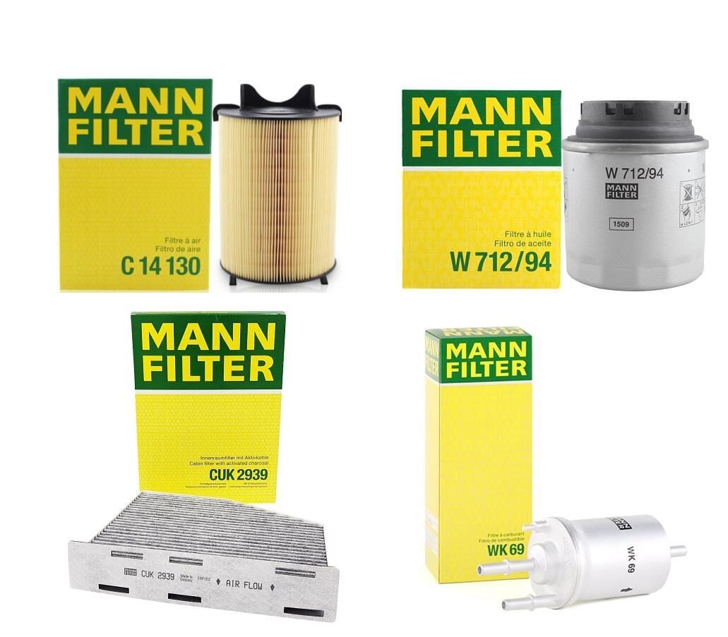 Audi A3 1.4 TFSI 2008- CAXA Filtre Bakım Seti Mann Marka
