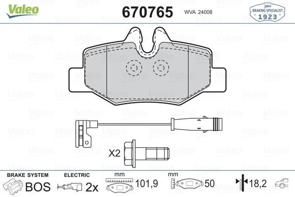 Mercedes Benz Vito Viano W639 Fren Balatası Arka A0064204420