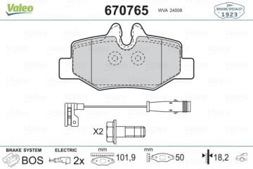 Mercedes Benz Vito Viano W639 Fren Balatası Arka A0064204420