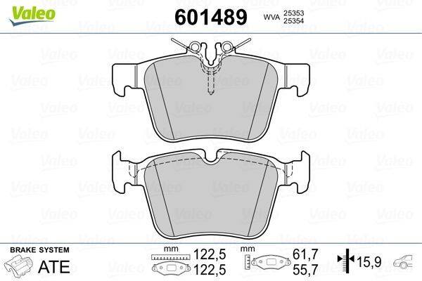 Mercedes A Serisi W177 B Serisi W247 Fren Balatası Arka A0004207500