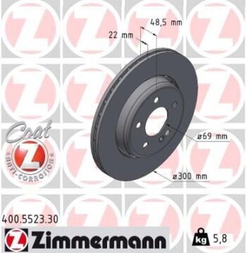 Mercedes C Serisi W205 A205 C205 S205 E Serisi W213 S213 A238 C238 Fren Diski Arka A0004231812