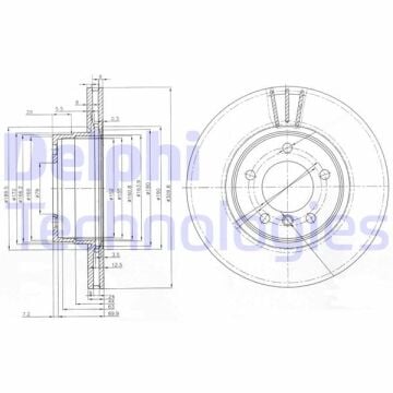 Bmw 5 Serisi E60 Fren Diski Ön Takım 34116864059