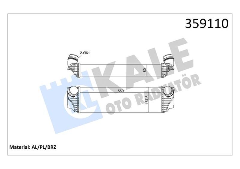 Bmw 5 Serisi F10 N57 Turbo Radyatörü 17517805629