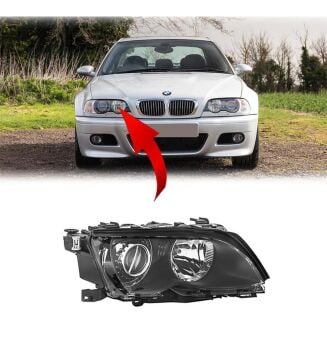 Bmw 3 Serisi E46 Sol Ön Far Xenon Siyah 01-04 63127165775