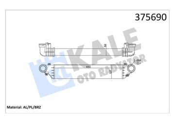 Mercedes C Serisi W203 Turbo Radyatörü Intercooler M271 OM646 A2035000500