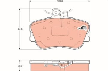 Mercedes C Serisi W202 Fren Balatası Ön A0024202120