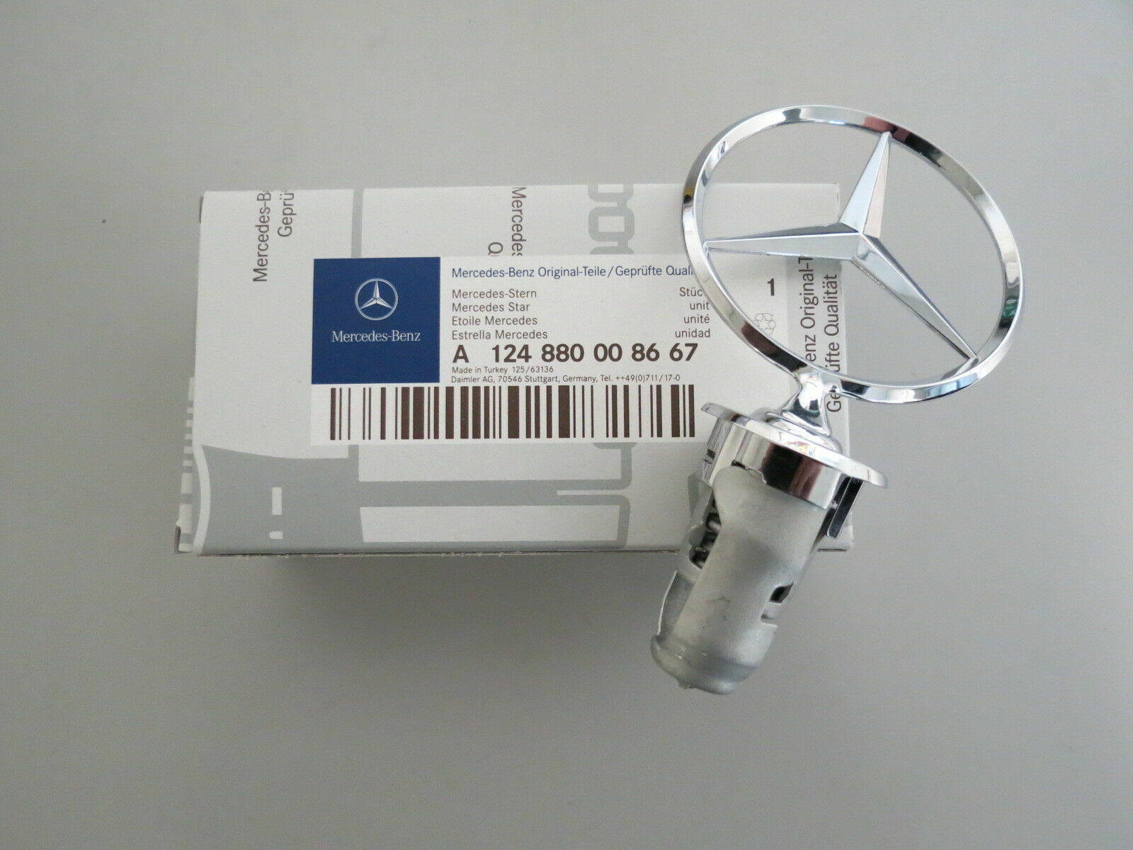 Mercedes W201 W123 W124 W126 W201 Panjur Yıldızı - Panjur Logosu - Panjur Arması A1248800086